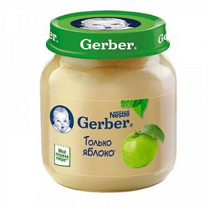 Gerber Пюре Яблоко с 4 мес. 130 г
