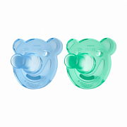 Avent SCF194 01 Соска-пустышка Soothie силиконовая зел. гол. 2 шт. 0-3 мес.