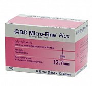 Иглы Micro-Fine+ 29G 0,33х12,7 мм 100 шт. Иглы Micro-Fine+ 29G 0,33х12,7 мм 100 шт.