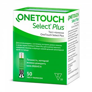 One Touch Select Plus Тест-полоски 50 шт.