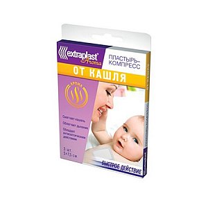 Extraplast Пластырь от кашля 5х7,5 см 3 шт.