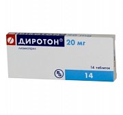Диротон таблетки 20 мг 14 шт Диротон таблетки 20 мг 14 шт