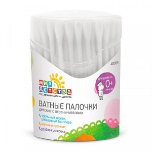 Мир детства 40064 ватные палочки 100 шт. 100 шт