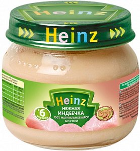 Heinz Пюре Нежная индеечка с 6 мес. 80 г