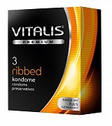 Vitalis Презервативы Premium ribbed ребристые 3 шт. Vitalis Презервативы Premium ribbed ребристые 3 шт.