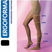Ergoforma Колготки компрессионные 112 1 класс компрессии р.3 Черный