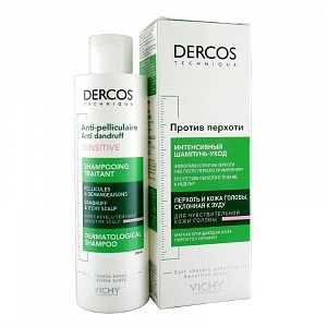 Vichy Dercos Шампунь-уход против перхоти для чувствительной кожи головы 200 мл