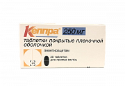 Кеппра таблетки покрытые пленочной оболочкой 250 мг 30 шт.