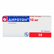 Диротон таблетки 10 мг 28 шт. Диротон таблетки 10 мг 28 шт.
