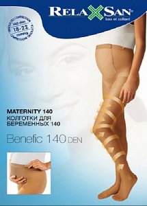 RelaxSan Колготки для беременных 140 Den р.4 телесный