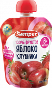 Semper Пюре Яблоко и клубника с 6 мес. 90 г
