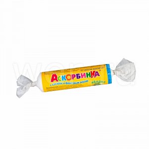 Аскорбинка с сахаром таблетки 2,9 г 10 шт. крутка Ананас ЭкоФарм