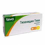 Тизанидин-Тева таблетки 4 мг 30 шт. Тизанидин-Тева таблетки 4 мг 30 шт.