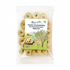 Fleur Alpine Organic Сушки итальянские Таралли с 3-х лет 125 г 24 шт.
