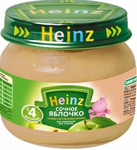 Heinz Пюре Сочное яблочко с 4 мес. 80 г