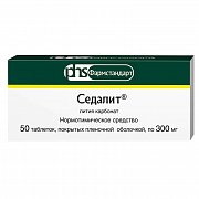 Седалит таблетки покрытые пленочной оболочкой 300 мг 50 шт. Седалит таблетки покрытые пленочной оболочкой 300 мг 50 шт.