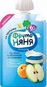 ФрутоНяня Пюре Яблоко с абрикосом со сливками с 6 мес. 90 г