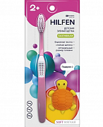 БиСи Pharma Зубная щетка детская от 2 лет мягкая розовая Hilfen