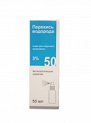 Перекись водорода раствор для местного и наружного применения 3% флакон 50 мл спрей Перекись водорода раствор для местного и наружного применения 3% флакон 50 мл спрей