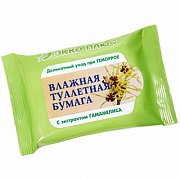 Экко Плюс Бумага туалетная влажная 20 шт, c экстрактом гамамелиса