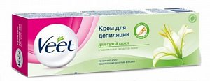 Veet Крем для депиляции с маслом ши и ароматом лилии 100 мл для сухой кожи