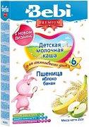 Bebi Premium Каша молочная Пшеница яблоко банан с 6 мес. 250 г