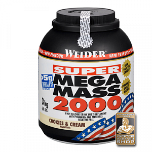 Weider Мега масс 2000 Крем и печенье банка 3кг