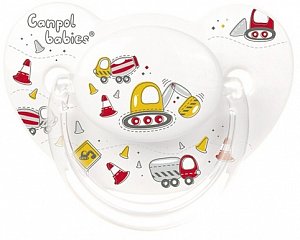 Canpol Babies Пустышка силиконовая 18+ Белый 22/555