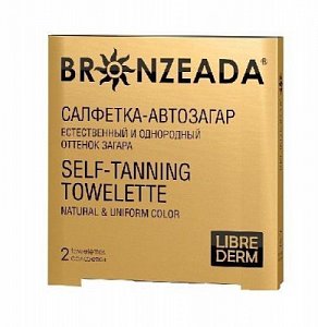 Либридерм Bronzeada салфетки-автозагар 2 шт.