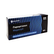 Парацетамол Медисорб таблетки 500 мг 20 шт. Парацетамол Медисорб таблетки 500 мг 20 шт.