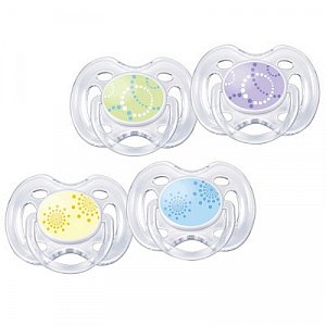 Avent Пустышка Free flow Дизайн 0-6мес. силиконовая 2шт