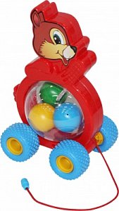 Полесье Каталка Бурундук на веревочке 54449