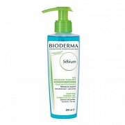 Bioderma Sebium Гель очищающий пенящийся с помпой 200 мл Bioderma Sebium Гель очищающий пенящийся с помпой 200 мл