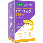 Омега-3 концентрат рыбьего жира Anti-Age капсулы 350 мг 30 шт. Эвалар (БАД) Омега-3 концентрат рыбьего жира Anti-Age капсулы 350 мг 30 шт. Эвалар (БАД)