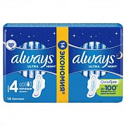Always Прокладки Ultra night Duo 14 шт.