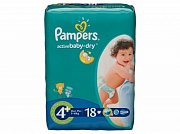 Pampers Подгузники Active Baby Maxi+ 9-16 кг 18 шт.