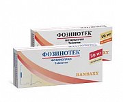 Фозинотек таблетки 20 мг 30 шт. Фозинотек таблетки 20 мг 30 шт.