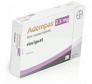 Адемпас таблетки покрытые пленочной оболочкой 2,5 мг 42 шт. Адемпас