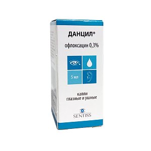 Данцил капли глазные и ушные 0,3% флакон-капельница 5 мл