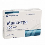 Максигра таблетки покрытые пленочной оболочкой 100 мг 4 шт. Максигра