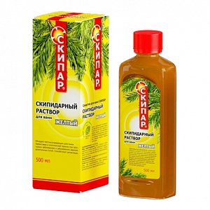 Скипар раствор для ванн желтый 500 мл