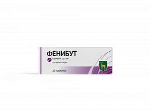 Фенибут таблетки 250 мг 20 шт. МЭЗ ФГУП