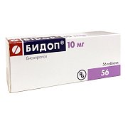 Бидоп таблетки 10 мг 56 шт. Бидоп таблетки 10 мг 56 шт.