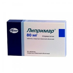 Липримар таблетки покрытые пленочной оболочкой 80 мг 30 шт.