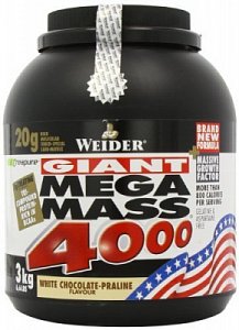 Weider Mega Mass 4000 шоко-пралине банка 3кг