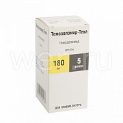 Темозоломид-Тева капсулы 180 мг 5 шт. Темозоломид-Тева капсулы 180 мг 5 шт.