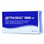 Детралекс таблетки покрытые пленочной оболочкой 1000 мг 30 шт. Детралекс