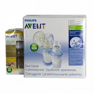 Avent Молокоотсос ручной с системой хранения (86530)