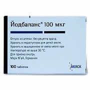Йодбаланс таблетки 100 мкг 100 шт. Йодбаланс таблетки 100 мкг 100 шт.