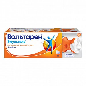 Вольтарен Эмульгель гель для наружного применения с крышкой-аппликатором 1% туба 75 г